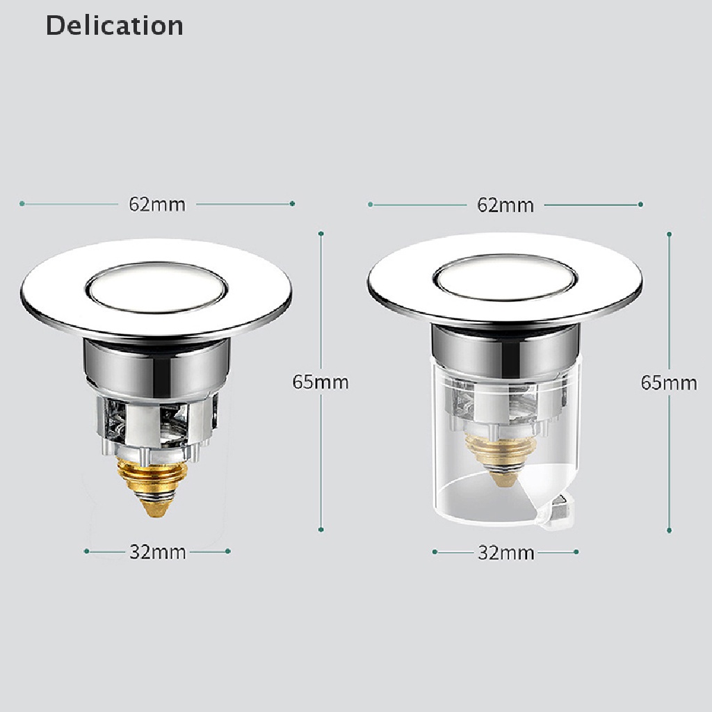 [Delication] Nút Chặn Lỗ Thoát Nước Bồn Rửa Mặt Dạng Nhấn Hàng Tốt