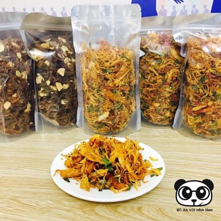 Khô gà lá chanh xé sợi loại ngon, hũ pet 500g | KingFood - Thế Giới Đồ Ăn Vặt - Đồ Ăn Vặt Hà Nội