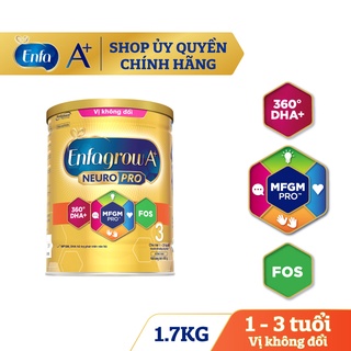 Sữa bột Enfagrow A+ Neuropro số 3 lon 1.7kg vị nhạt date 2026