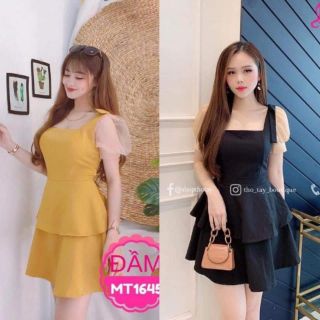 combo 3 dầm tầng tay lưới phồng dễ thương