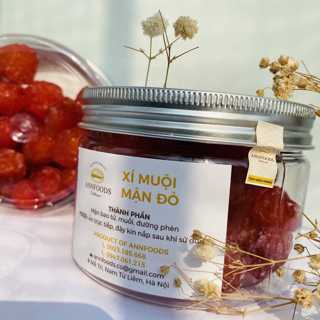 Xí Muội Mận Đỏ Xí Muội Mận Đỏ Giòn Dẻo Chua Ngọt Thơm Ngon Bá Cháy  - Annfoods
