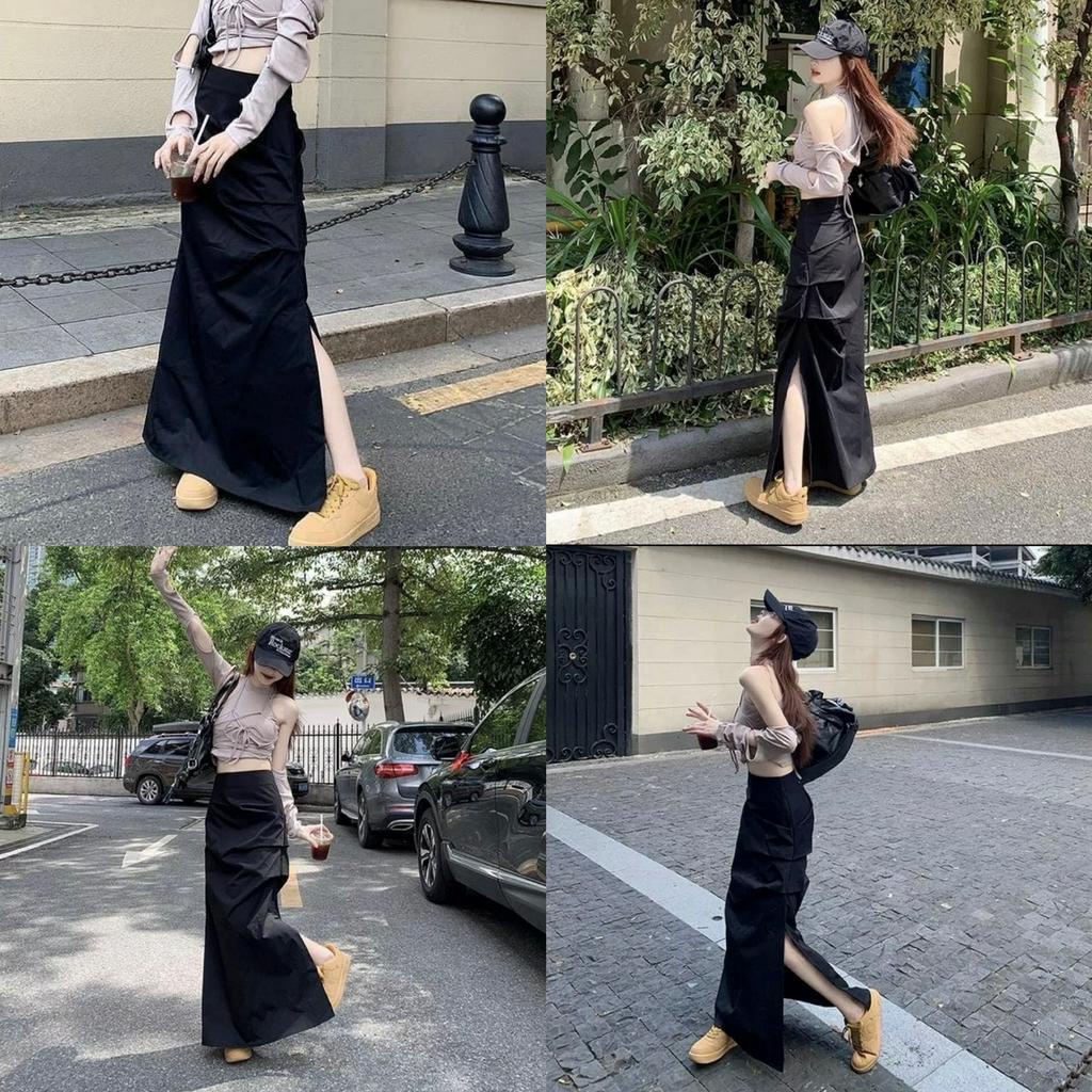 🖤 new in-Kichi skirt🥕CHÂN VÁY NHÚN XẺ TÀ TRENDING