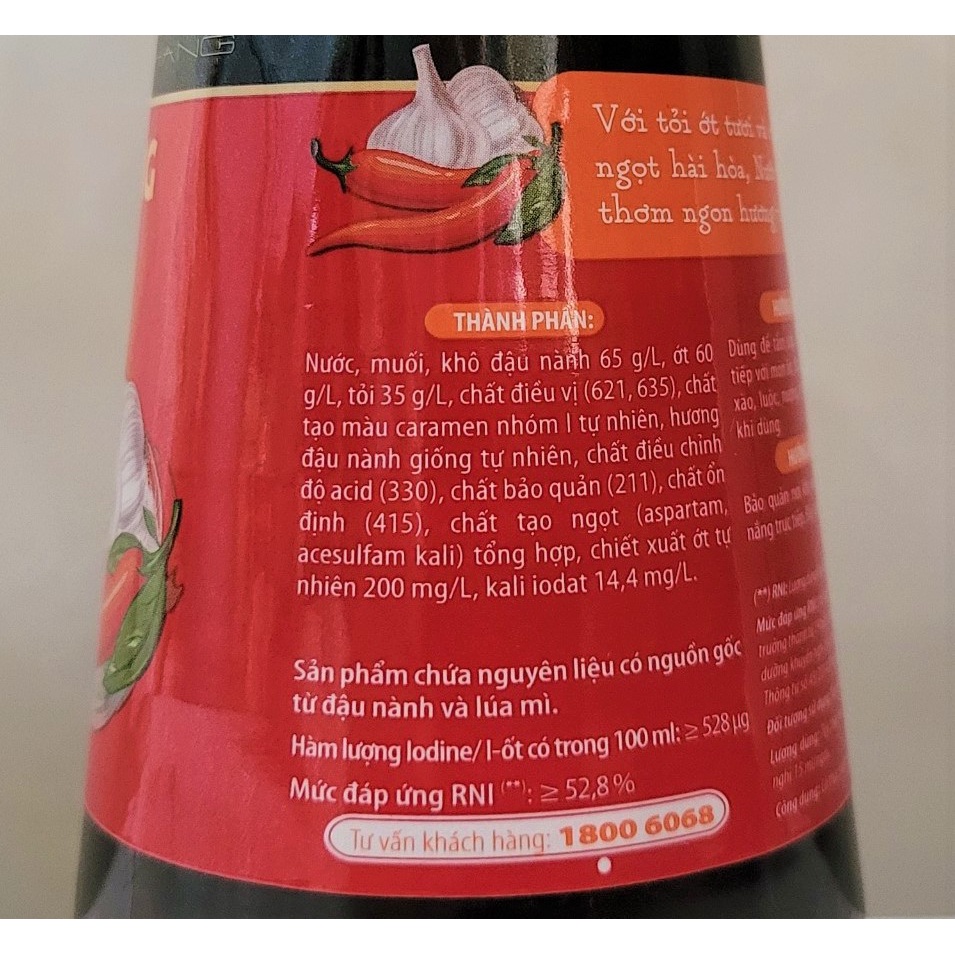 [Chai 330ml] NƯỚC TƯƠNG TỎI ỚT Chin Su [VN] MASAN Chili Garlic Soy Sauce