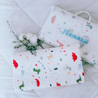 Gối ngủ cao cấp bé trai từ 2-9 tuổi HANAVA Memory Foam Pillow 45x25 cm Màu trắng