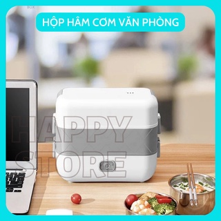 Hộp Cơm Cắm Điện Văn Phòng 2 Tầng 4 Bát Inox Có Chức Năng Giữ Nhiệt Hâm Nóng Và Nấu Chín - BẢO HÀNH 6 THÁNG