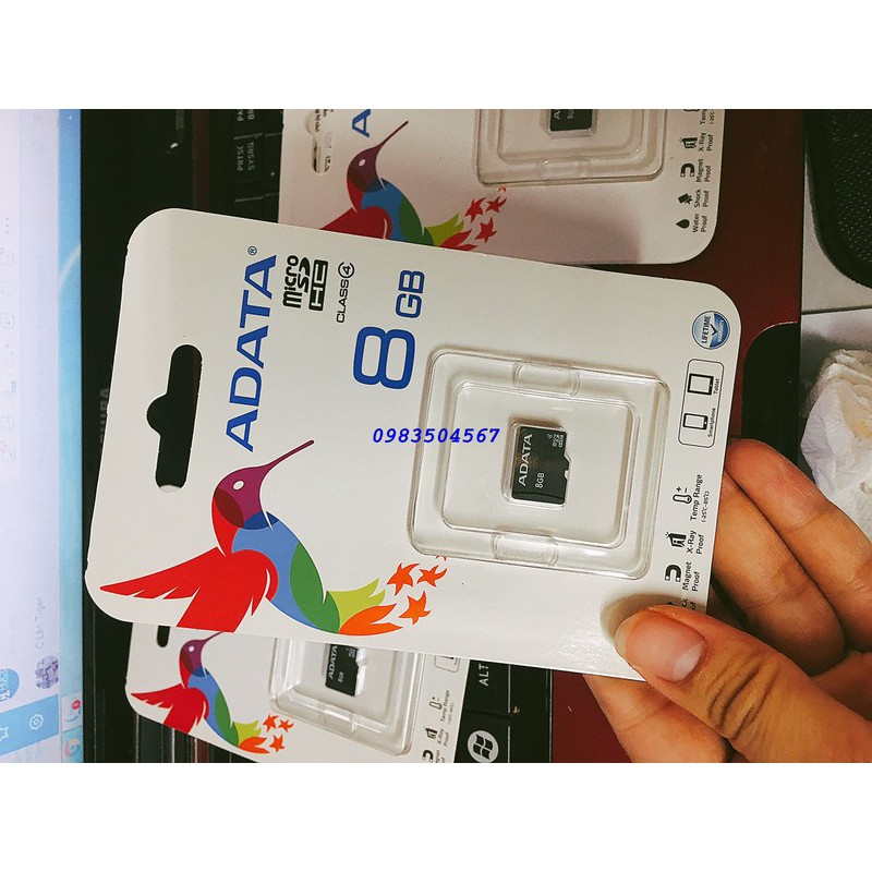 Thẻ nhớ Adata Micro SDHC 8GB Class 4 | BigBuy360 - bigbuy360.vn