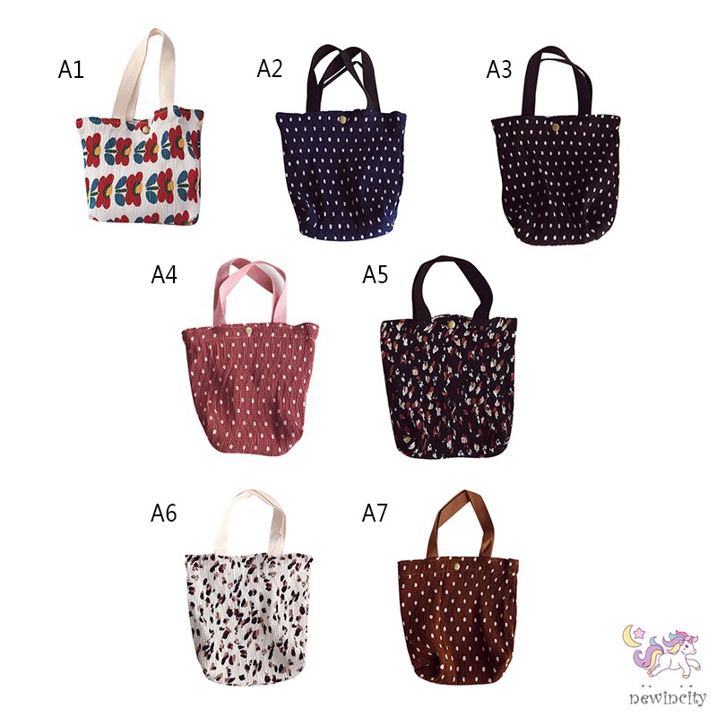 Túi xách tay in họa tiết hoa phong cách Hàn Quốc hợp thời trang cho bé gái