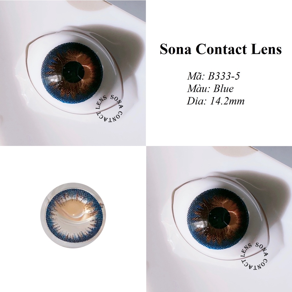 Lens Blue B333-5 [EXP 9/2023] (kính áp tròng Sona Hàn Quốc)