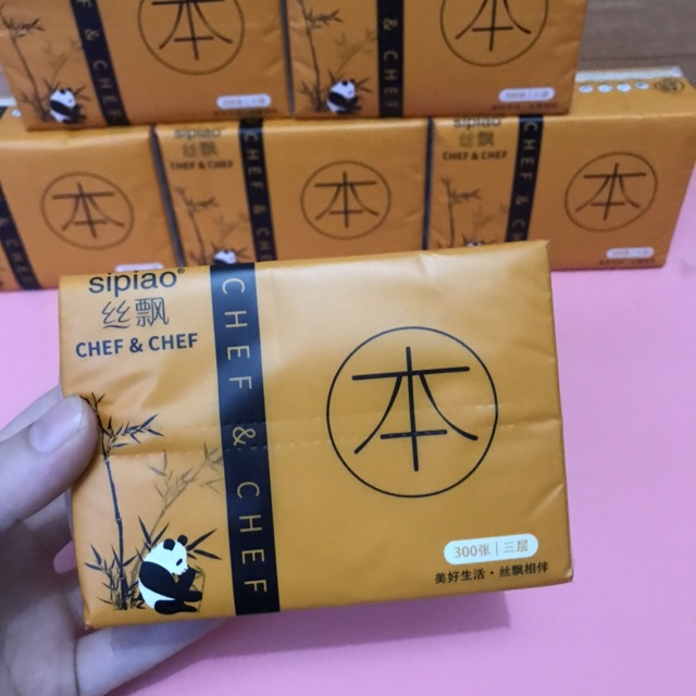 Khăn giấy Tre cao cấp SIPIAO 300 tờ mỗi gói
