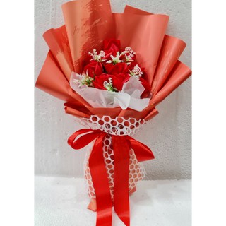 hoa hồng sáp thơm bó 10 bong (ảnh thật)