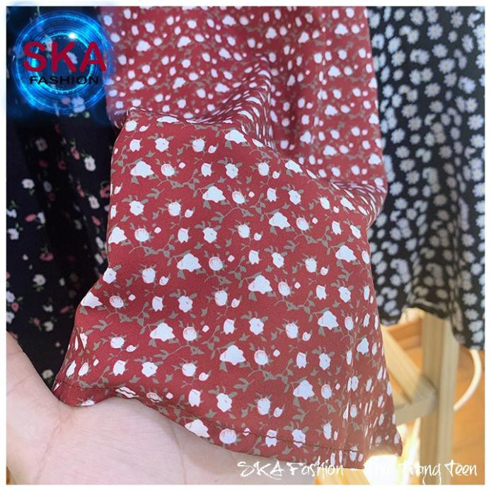 Chân Váy Vinage Dáng Dài Hoa Nhí Chất Voan 2 Lớp Ulzzang Hàn Quốc - SKA | BigBuy360 - bigbuy360.vn