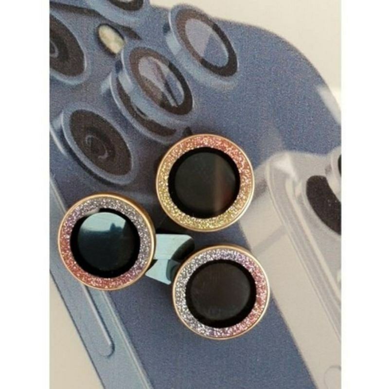 [màu hót]Bộ 3 dán mắt camera Kuzoom titan kim cương iPhone 12 Mini, 12, 12 Pro, 12 Pro Max, 11, 11 Pro, 11 Pro Max