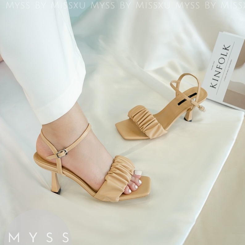 Giày sandal bản ngang quai nhúm 7 cm thời trang MYSS - SD161