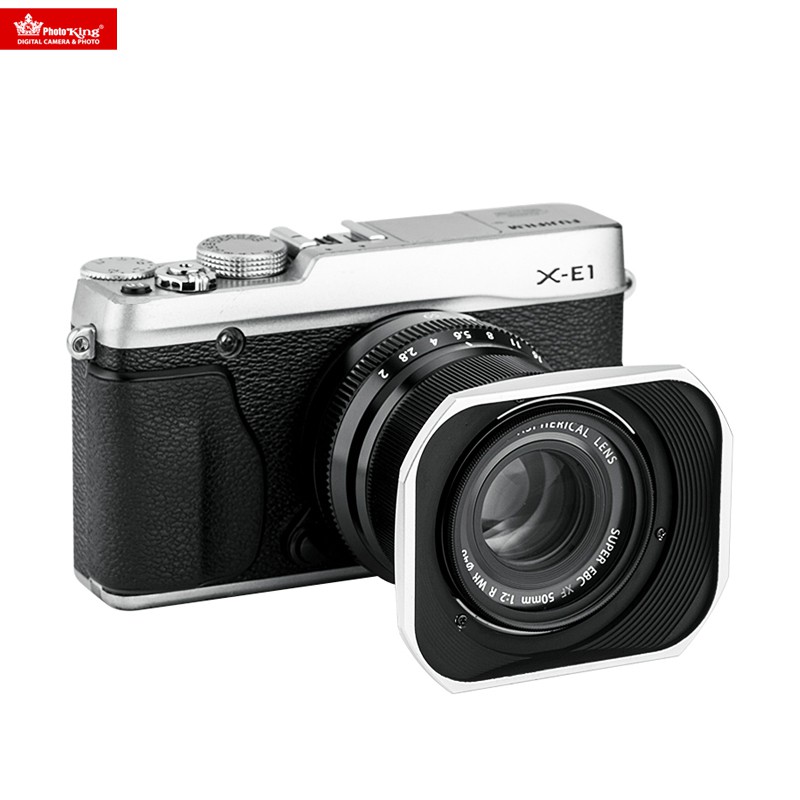 Hood vuông có nắp đậy JJC LHJXF50S bạc cho Fujifilm XF 50mm f2 R WR