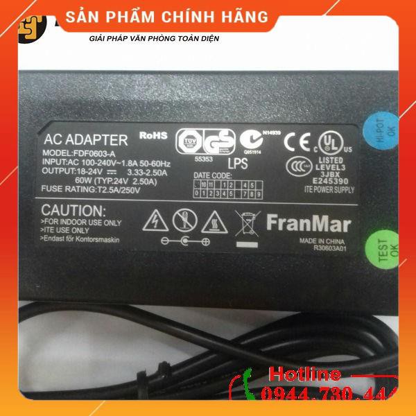 Adapter nguồn ROHS 24V 2.5A chân 5.5mm * 2.5mm dailyphukien