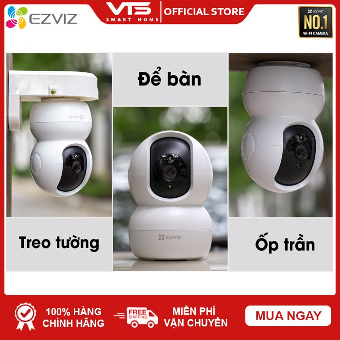 Camera WiFi TY2 1080P EZVIZ  - Xoay 360 độ - Đàm Thoại 2 Chiều - Bảo Hành 2 Năm