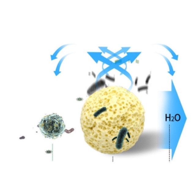 100g Sứ bi hoa mai vàng | sứ bi - vật liệu lọc bể cá, bể thủy sinh loại tốt
