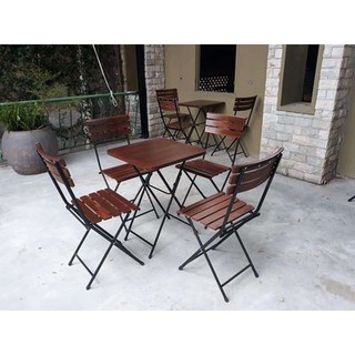 Bộ bàn ghế cafe Patio ( 1 bàn vuông 55cm + 4 ghế )