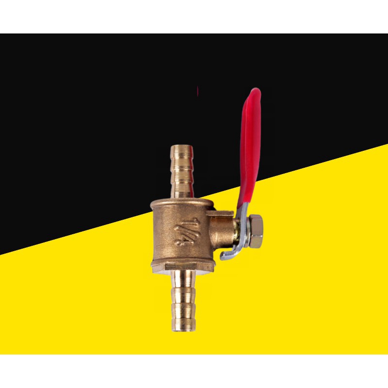 Van bi 6/8/10/12mm nội tuyến bằng đồng dẫn nước dầu không khí/ khí nhiên liệu