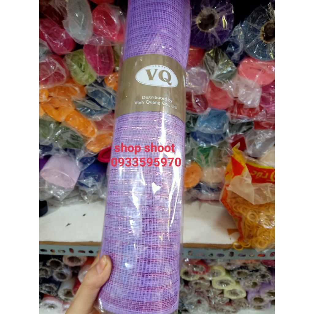 Lưới thô kim tuyến dùng bó hoa