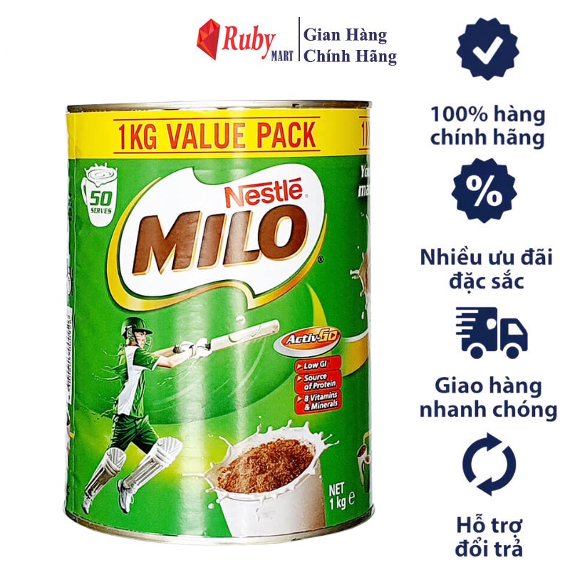 [Date T7/24] Sữa MILO Úc 1KG [DATE MỚI NHẤT]