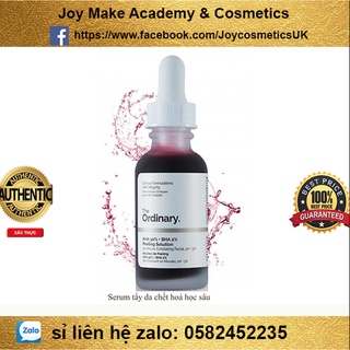 TẨY DA CHẾT HOÁ HỌC THE ORDINARY AHA 30% + BHA 2% PEELING SOLUTION (BILL ANH) - Dung tích 30ml