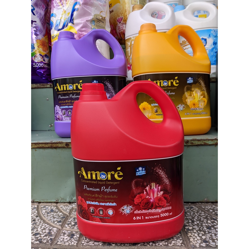 Nước giặt xã Thái Lan 6 in 1 AMORE -HƯƠNG NƯỚC HOA THƠM NGÁT