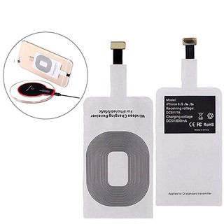 Bộ thu sạc nhanh không dây Qi mỏng nhẹ tiện dụng cho iPhone 7/7 Plus / 6/6 Plus / 6S / 6S Plus iPhone 5 / 5S / 5C / SE 4