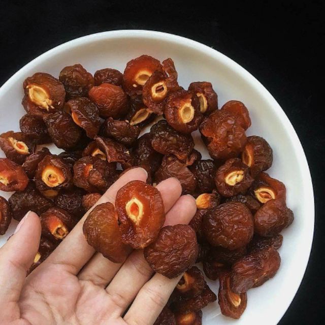 Mứt Đào Nâu Bổ Đôi Túi Zip 250gr
