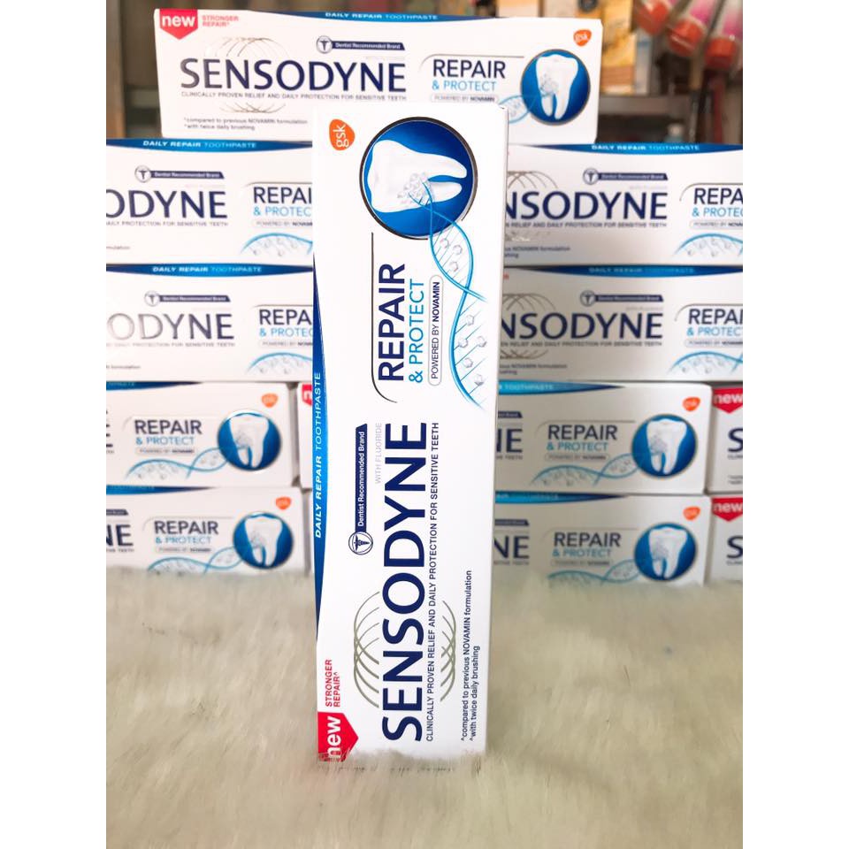 (100g) Kem đánh răng phục hồi răng nhạy cảm Sensodyne Repair & Protect chính hãng cty