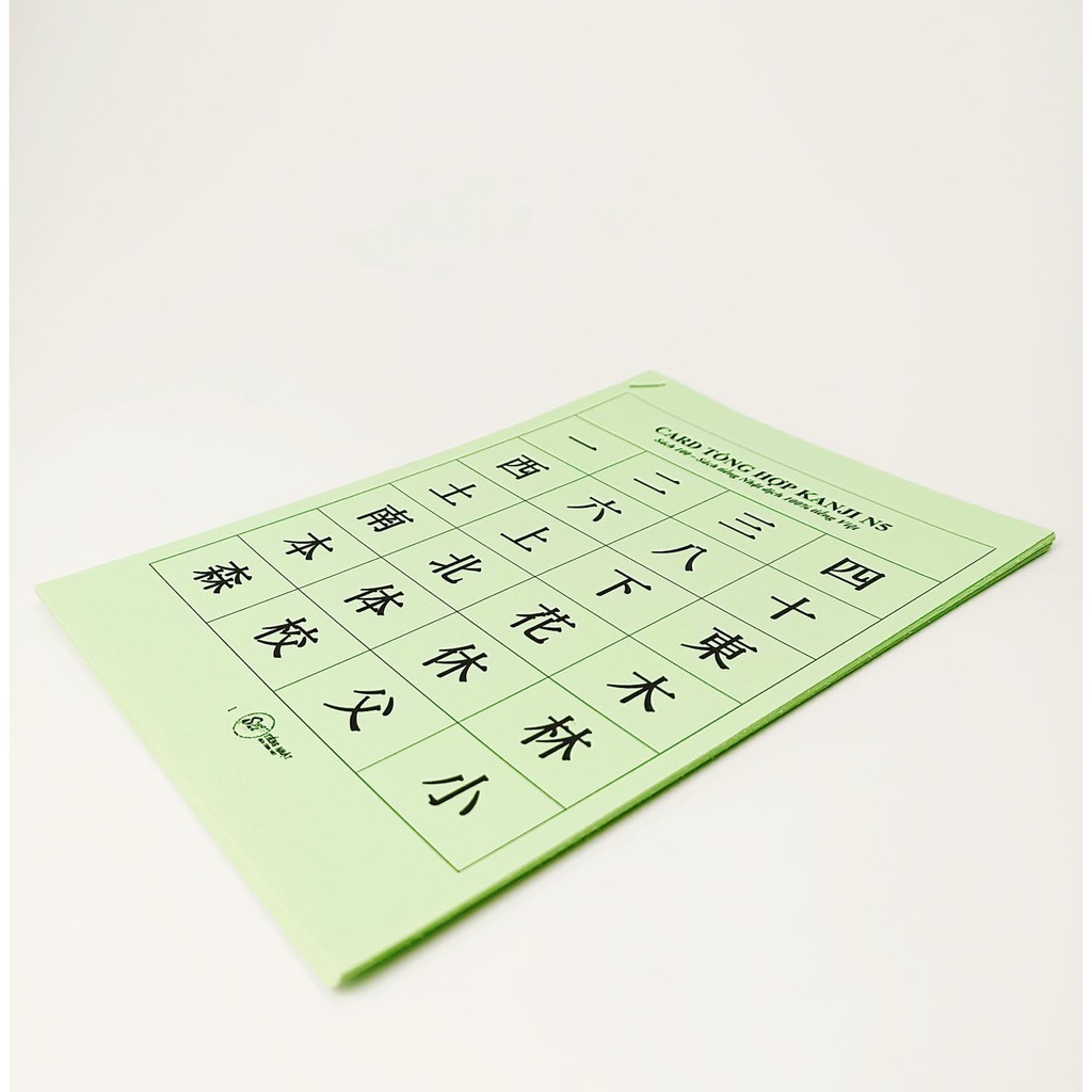 Flashcards Kanji N5+N4 - thẻ học Hán tự tiếng Nhật