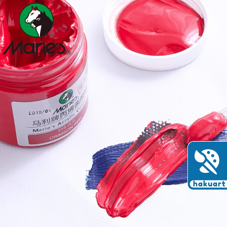 Màu sơn acrylic Maries vẽ trên mọi chất liệu vẽ nổi 3D hũ 100ml - Họa Cụ Hakuart