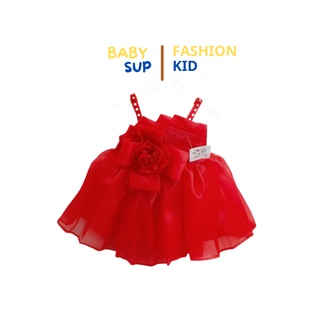 Váy đầm công chúa BABY SUP hai dây cho bé cân nặng 10-23kg