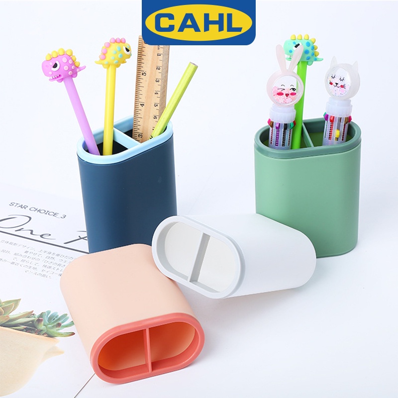 Hộp Đựng Bút Bằng Nhựa 2 Ngăn Dành Cho Lớp Học Vẽ Màu