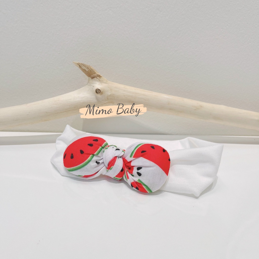 Băng đô vải gắn nơ phồng dễ thương cho bé gái BD54 Mimo Baby