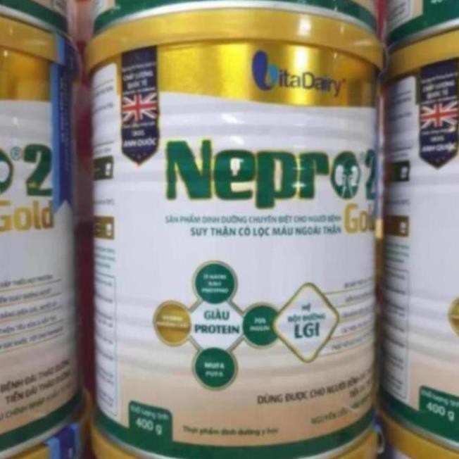 [Sỉ Nepro 2 gold]Combo 1 thùng 24 lon  Sữa nepro 2 gold hộp 400g Date T5.2022