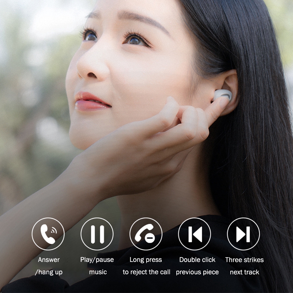 Bộ Tai Nghe Không Dây Bluetooth Mini Chống Ồn Cho Điện Thoại