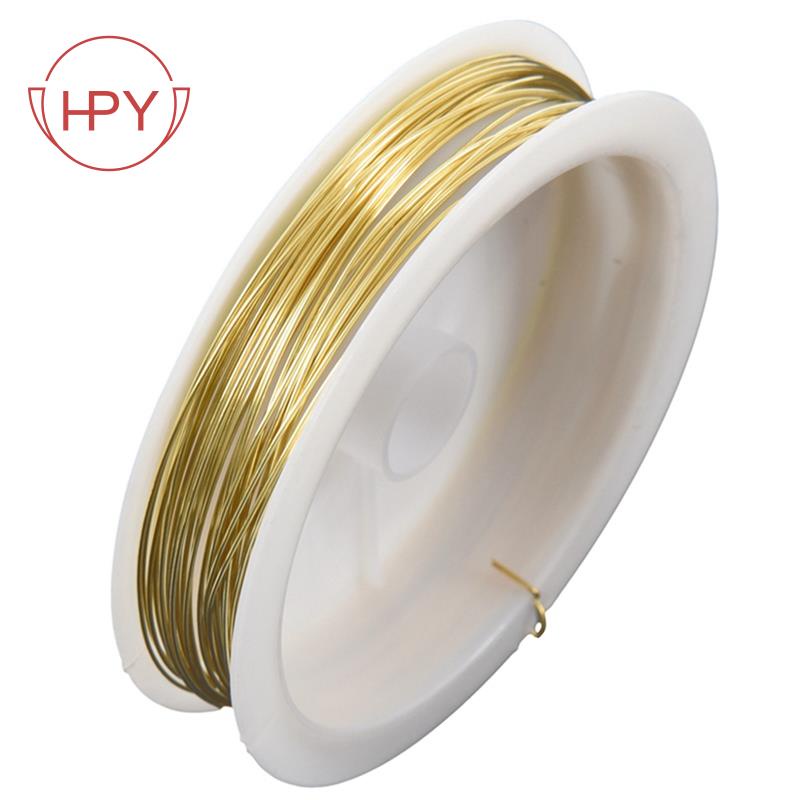 Coloured Brass Wire Gold 9m x 0.5mm