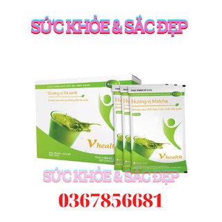 [Date Mới T4/2023] Vhealth vinalink Vị trà xanh  - Bữa ăn dinh dưỡng tăng cân, giảm cân an toàn hiệu quả - Date T4/2023