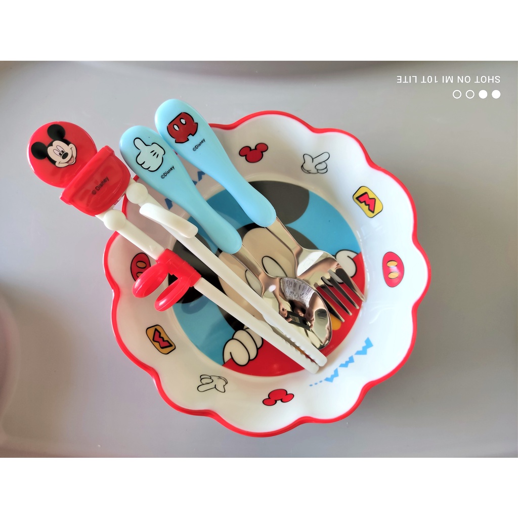 Bộ chén đũa thìa Disney Elsa Mickey Cho bé
