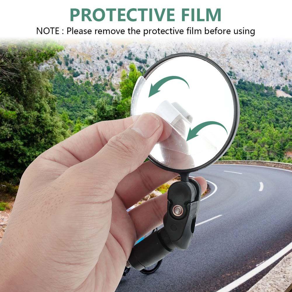 Gương Chiếu Hậu Tròn Xoay 360 Độ Gắn Tay Lái Xe Đạp