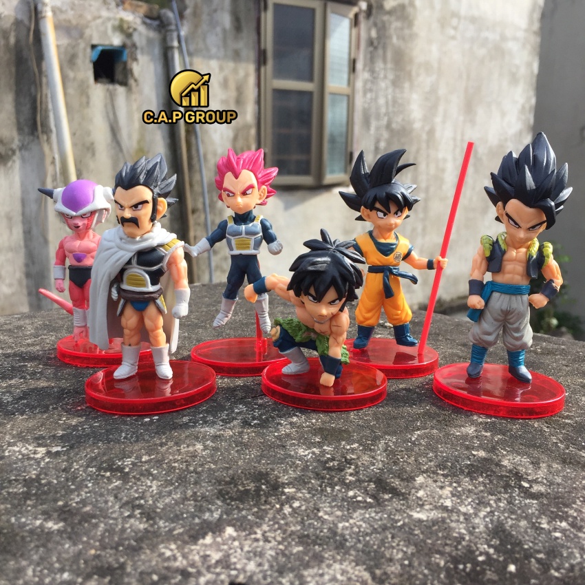 Mô hình Dragon Ball chibi nhân vật 7 Viên Ngọc Rồng Songoku - Bộ Cao 9 cm