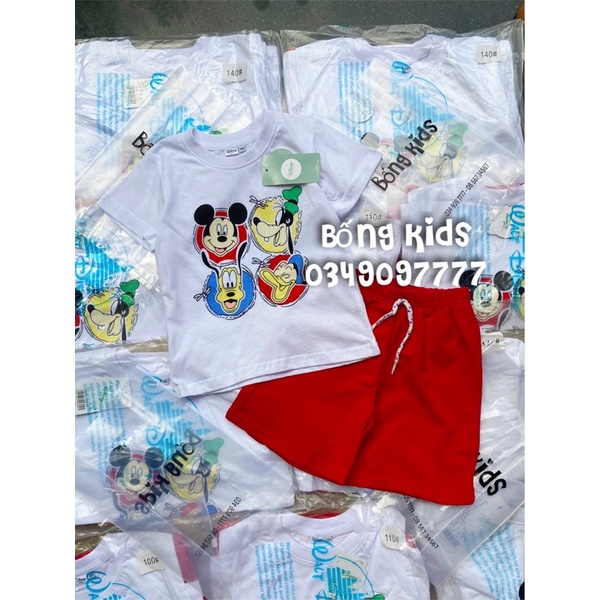 Bộ Hè Bé Trai Mickey&amp;Friends Trắng Đỏ DN