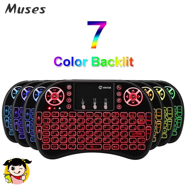 Bàn PhíM I8 Mini Không Dây NhiềU MàU SắC Cho Tv / Laptop Thông Minh