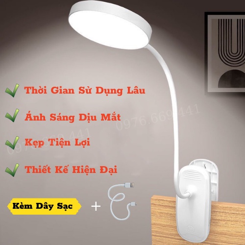Đèn Bàn Làm Việc Đèn Học Kẹp Bàn 3 Chế Độ Sáng Siêu Bền Tiện Lợi Nhỏ Gọn Rọi Ray Asaki