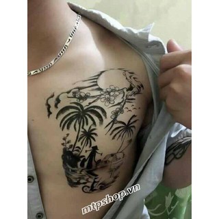 hình xăm dán cha mẹ nét thư pháp