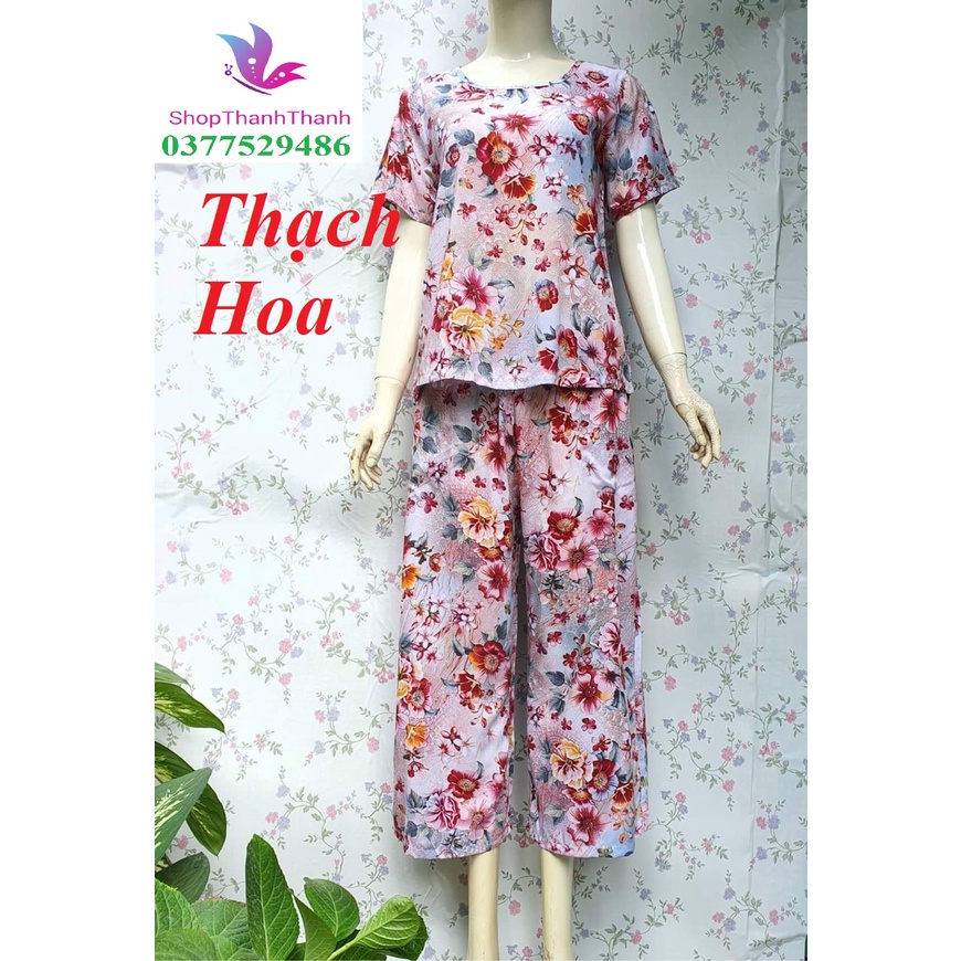 Size 2  Tổng hợp mẫu DÀI 3D ống Sớ 9 tấc Trung Niên Đồ bộ mặc nhà Big Size TOLE tôn Nhung loại 1