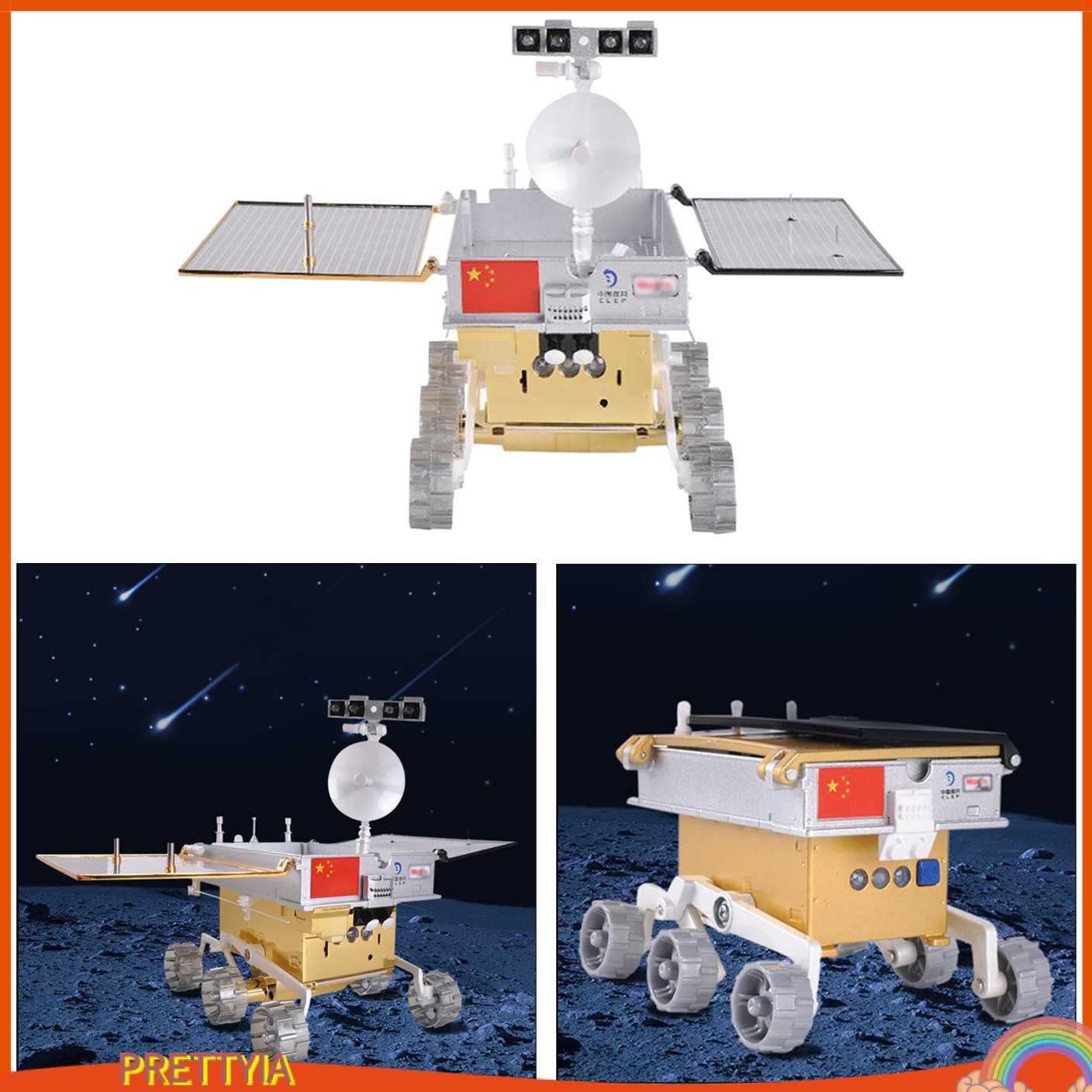 Mô Hình Xe Lunar Rover 3d Tỉ Lệ 1 / 16 Bằng Kim Loại