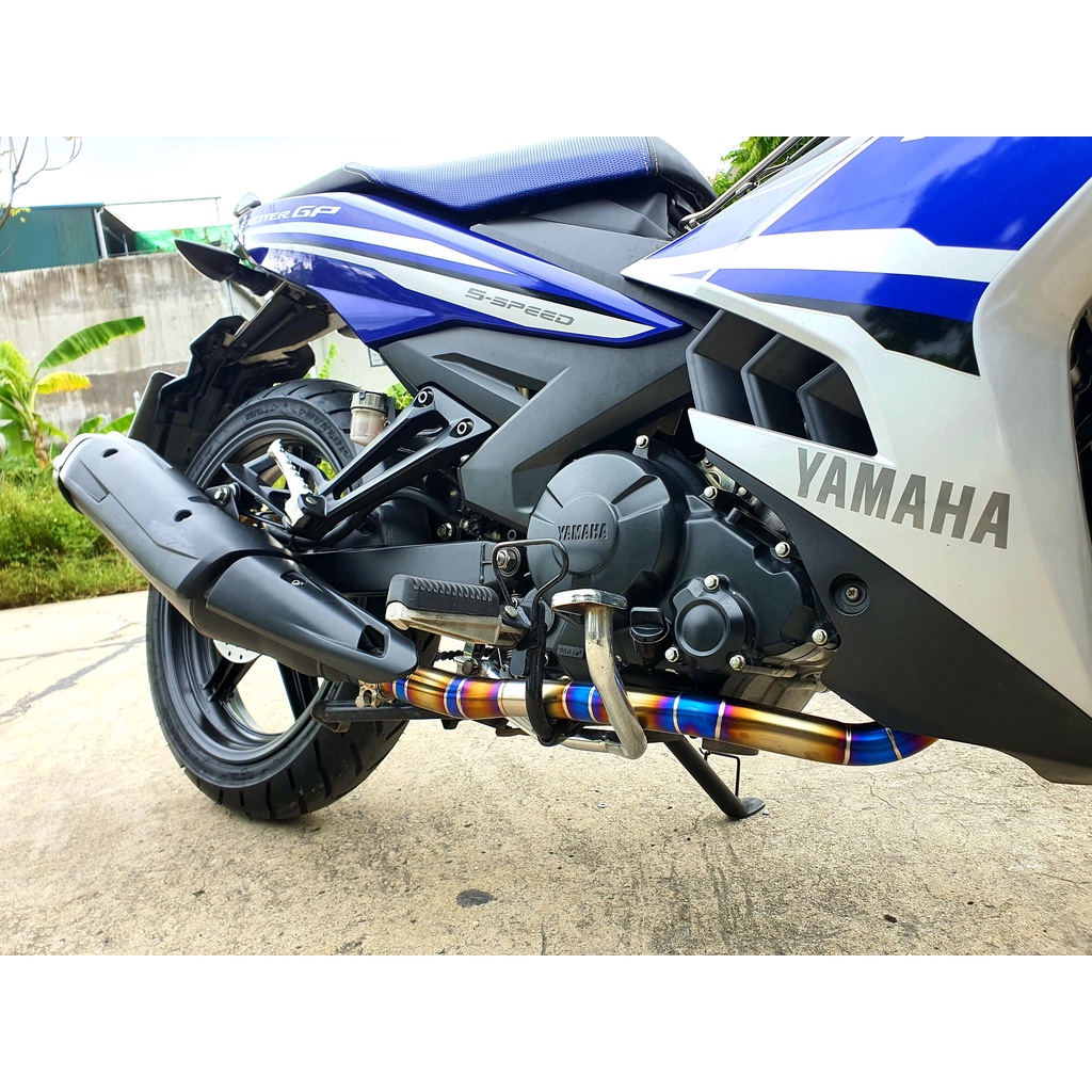 Cổ pô zin Exciter 150, ex 155 Titanium Real dáng dài