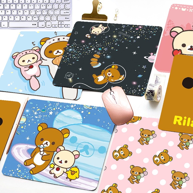 Miếng Lót Chuột Gaming In Hình Rilakkuma Dễ Thương